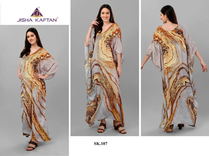 Jelite Silk Digital Printed Casual Wear Wholesale Kaftan Catalog
